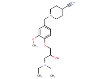 1-{4-[3-(diethylamino)-2-hydroxypropoxy]-3-methoxybenzyl}piperidine-4-carbonitrile