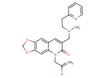 5-(2-chloro-2-propen-1-yl)-7-({methyl[2-(2-pyridinyl)ethyl]amino}methyl)[1,3]dioxolo[4,5-g]quinolin-6(5H)-one