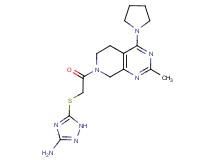 5-{[2-(2-methyl-4-pyrrolidin-1-yl-5,8-dihydropyrido[3,4-d]pyrimidin-7(6H)-yl)-2-oxoethyl]thio}-1H-1,2,4-triazol-3-amine