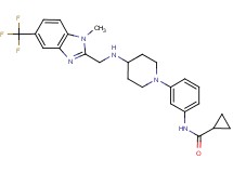 N-{3-[4-({[1-methyl-5-(trifluoromethyl)-1H-benzimidazol-2-yl]methyl}amino)-1-piperidinyl]phenyl}cyclopropanecarboxamide