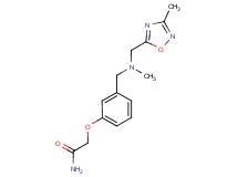 2-[3-({methyl[(3-methyl-1,2,4-oxadiazol-5-yl)methyl]amino}methyl)phenoxy]acetamide