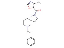 2-[(4-methyl-1,3-oxazol-5-yl)carbonyl]-7-(2-phenylethyl)-2,7-diazaspiro[4.5]decane