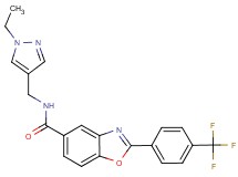 N-[(1-ethyl-1H-pyrazol-4-yl)methyl]-2-[4-(trifluoromethyl)phenyl]-1,3-benzoxazole-5-carboxamide