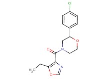 2-(4-chlorophenyl)-4-[(5-ethyl-1,3-oxazol-4-yl)carbonyl]morpholine