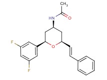 N-{(2R*,4S*,6S*)-2-(3,5-difluorophenyl)-6-[(E)-2-phenylvinyl]tetrahydro-2H-pyran-4-yl}acetamide