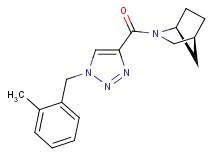 (1S*,4S*)-2-{[1-(2-methylbenzyl)-1H-1,2,3-triazol-4-yl]carbonyl}-2-azabicyclo[2.2.1]heptane