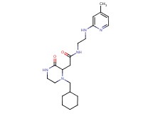 2-[1-(cyclohexylmethyl)-3-oxo-2-piperazinyl]-N-{2-[(4-methyl-2-pyridinyl)amino]ethyl}acetamide