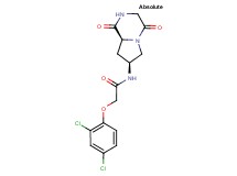 2-(2,4-dichlorophenoxy)-N-[(7S,8aS)-1,4-dioxooctahydropyrrolo[1,2-a]pyrazin-7-yl]acetamide