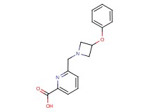 6-[(3-phenoxyazetidin-1-yl)methyl]pyridine-2-carboxylic acid