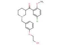 (5-chloro-2-methoxyphenyl){1-[3-(2-hydroxyethoxy)benzyl]-3-piperidinyl}methanone