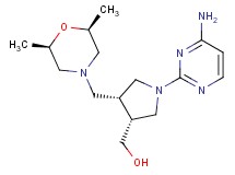 ((3R*,4R*)-1-(4-aminopyrimidin-2-yl)-4-{[(2R*,6S*)-2,6-dimethylmorpholin-4-yl]methyl}pyrrolidin-3-yl)methanol