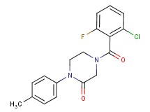 4-(2-chloro-6-fluorobenzoyl)-1-(4-methylphenyl)-2-piperazinone