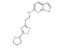 N-{2-[5-(tetrahydrofuran-2-yl)-1,2,4-oxadiazol-3-yl]ethyl}-1H-pyrrolo[2,3-b]pyridin-6-amine