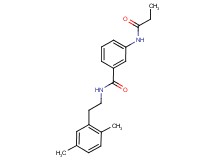N-[2-(2,5-dimethylphenyl)ethyl]-3-(propionylamino)benzamide