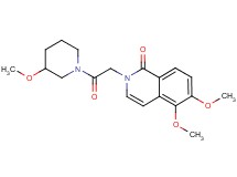 5,6-dimethoxy-2-[2-(3-methoxypiperidin-1-yl)-2-oxoethyl]isoquinolin-1(2H)-one