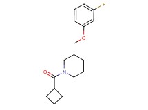 1-(cyclobutylcarbonyl)-3-[(3-fluorophenoxy)methyl]piperidine