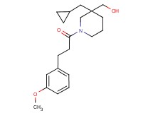 {3-(cyclopropylmethyl)-1-[3-(3-methoxyphenyl)propanoyl]piperidin-3-yl}methanol