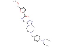 N-({7-[4-(diethylamino)benzyl]-6,7,8,9-tetrahydro-5H-[1,2,4]triazolo[4,3-d][1,4]diazepin-3-yl}methyl)-5-(methoxymethyl)-2-furamide