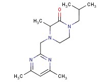 4-[(4,6-dimethyl-2-pyrimidinyl)methyl]-1-isobutyl-3-methyl-2-piperazinone