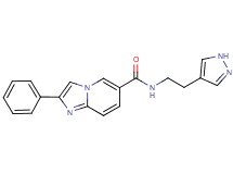 2-phenyl-N-[2-(1H-pyrazol-4-yl)ethyl]imidazo[1,2-a]pyridine-6-carboxamide