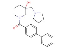 1-(biphenyl-4-ylcarbonyl)-3-(pyrrolidin-1-ylmethyl)piperidin-3-ol