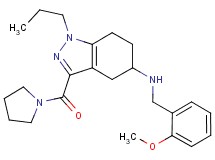 N-(2-methoxybenzyl)-1-propyl-3-(1-pyrrolidinylcarbonyl)-4,5,6,7-tetrahydro-1H-indazol-5-amine