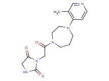 3-{2-[4-(3-methyl-4-pyridinyl)-1,4-diazepan-1-yl]-2-oxoethyl}-2,4-imidazolidinedione