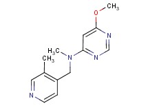 6-methoxy-N-methyl-N-[(3-methylpyridin-4-yl)methyl]pyrimidin-4-amine
