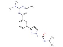 2-(3-{3-[2-(dimethylamino)-6-methyl-4-pyrimidinyl]phenyl}-1H-pyrazol-1-yl)-N-isopropylacetamide