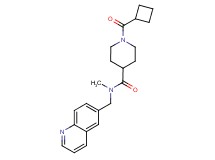 1-(cyclobutylcarbonyl)-N-methyl-N-(6-quinolinylmethyl)-4-piperidinecarboxamide