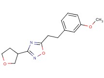 5-[2-(3-methoxyphenyl)ethyl]-3-(tetrahydrofuran-3-yl)-1,2,4-oxadiazole