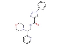 N-[2-(4-morpholinyl)-2-(2-pyridinyl)ethyl]-1-phenyl-1H-1,2,3-triazole-4-carboxamide