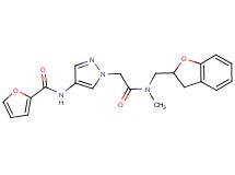 N-(1-{2-[(2,3-dihydro-1-benzofuran-2-ylmethyl)(methyl)amino]-2-oxoethyl}-1H-pyrazol-4-yl)-2-furamide