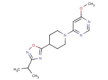 4-[4-(3-isopropyl-1,2,4-oxadiazol-5-yl)piperidin-1-yl]-6-methoxypyrimidine