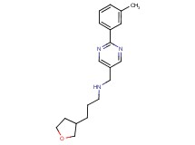 N-{[2-(3-methylphenyl)pyrimidin-5-yl]methyl}-3-(tetrahydrofuran-3-yl)propan-1-amine