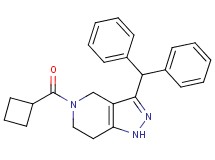 5-(cyclobutylcarbonyl)-3-(diphenylmethyl)-4,5,6,7-tetrahydro-1H-pyrazolo[4,3-c]pyridine