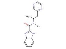 N-methyl-N-(1-methyl-2-pyrazin-2-ylethyl)-1H-benzimidazole-2-carboxamide
