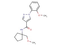 N-[1-(methoxymethyl)cyclopentyl]-1-(2-methoxyphenyl)-1H-pyrazole-4-carboxamide