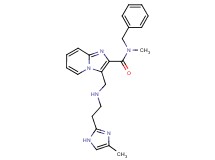 N-benzyl-N-methyl-3-({[2-(4-methyl-1H-imidazol-2-yl)ethyl]amino}methyl)imidazo[1,2-a]pyridine-2-carboxamide