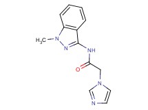 2-(1H-imidazol-1-yl)-N-(1-methyl-1H-indazol-3-yl)acetamide trifluoroacetate