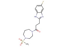 5-fluoro-2-{3-[4-(methylsulfonyl)-1,4-diazepan-1-yl]-3-oxopropyl}-1H-benzimidazole