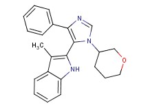 3-methyl-2-[4-phenyl-1-(tetrahydro-2H-pyran-3-yl)-1H-imidazol-5-yl]-1H-indole