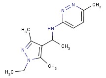 N-[1-(1-ethyl-3,5-dimethyl-1H-pyrazol-4-yl)ethyl]-6-methyl-3-pyridazinamine