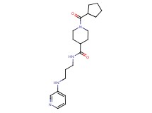 1-(cyclopentylcarbonyl)-N-[3-(3-pyridinylamino)propyl]-4-piperidinecarboxamide