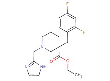 ethyl 3-(2,4-difluorobenzyl)-1-(1H-imidazol-2-ylmethyl)-3-piperidinecarboxylate