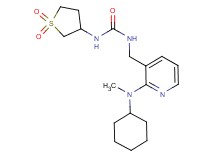 N-({2-[cyclohexyl(methyl)amino]-3-pyridinyl}methyl)-N'-(1,1-dioxidotetrahydro-3-thienyl)urea