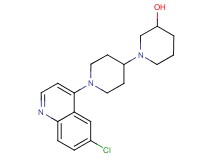 1'-(6-chloro-4-quinolinyl)-1,4'-bipiperidin-3-ol