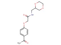 2-(4-acetylphenoxy)-N-(1,4-dioxan-2-ylmethyl)acetamide