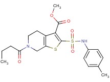 methyl 6-butyryl-2-{[(4-methylphenyl)amino]sulfonyl}-4,5,6,7-tetrahydrothieno[2,3-c]pyridine-3-carboxylate