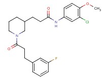 N-(3-chloro-4-methoxyphenyl)-3-{1-[3-(3-fluorophenyl)propanoyl]-3-piperidinyl}propanamide